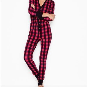Victoria’s Secret fuchsia thermal onesie